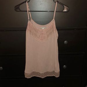 Tank top with crochet details